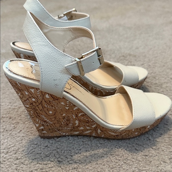 Jessica Simpson Beige Women's Sandals - Picture 2 of 11
